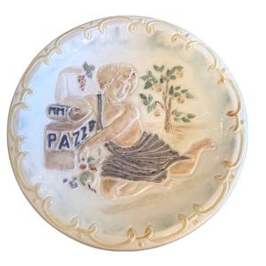 Hand Painted Italian Renaissance Numbered Decorative Plate